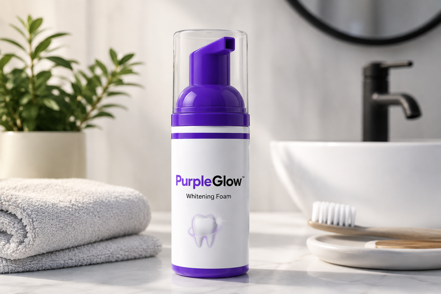 PurpleGlow™ Teeth Whitening Foam