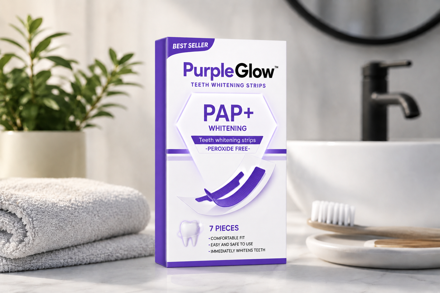 PurpleGlow™ Teeth Whitening Strips